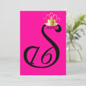 セピア色の白鳥のSweet sixteenは即位カスタマイズ 招待状 (スタンド正面)