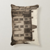 セピア色の調子の美しくフランスのな館 アクセントクッション (正面(垂直))