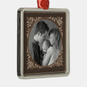 セピア色フレーム メタルオーナメント (右)