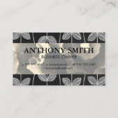 セピア花 | チョークドールパターン 名刺 (裏面)