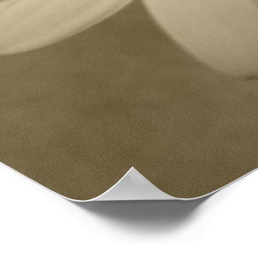 セピア花 ポスター (角)