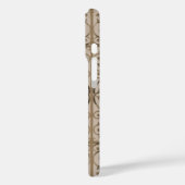 セピア茶色のスクロールワークパターン Case-Mate iPhoneケース (裏面 / 左)