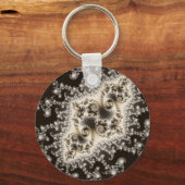 セピア茶色クラゲのキーチェーン キーホルダー (正面)