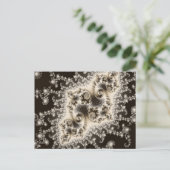 セピア茶色クラゲ葉書 ポストカード (スタンド正面)