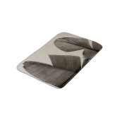 セピア葉のバナナツリー バスマット (アングル)