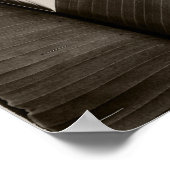 セピア葉のバナナツリー ポスター (角)