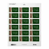 セピア葉 ラベル (フルシート)