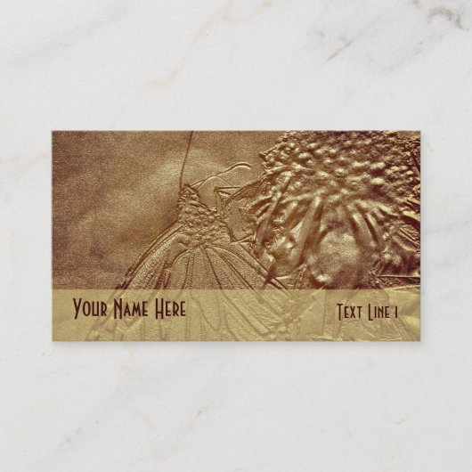 セピア蝶自然名刺 名刺 (正面)