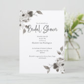 セピア調色ブライダルシャワー招待 招待状 (スタンド正面)