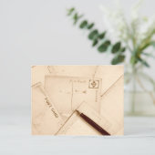 セピア調色ヴィンテージポストカード ポストカード (スタンド正面)