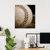 セピア野球ポスター ポスター (ホームオフィス)