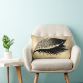 セピア金ゴールドグリッタースリープメイクアップアイズラッシュライト ランバークッション (椅子)