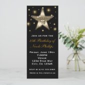 セピア金ゴールドハリウッドスターレトロヴィンテージ招待状 招待状 (スタンド正面)