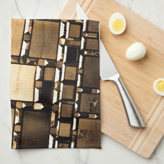 セピア鏡 キッチンタオル (四つ折り)