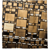 セピア鏡 シャワーカーテン (正面)