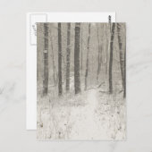 セピア雪景色 ポストカード (正面/裏面)