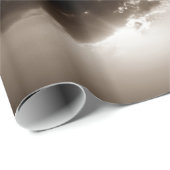 セピア雲、空と夕焼けの自由やる気を起こさせる性 ラッピングペーパー (ロールコーナー)