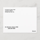 セピア馬オーク獣医ウマ科のポストカード ポストカード (裏面)