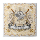 セピア騎士シールド姓 タイル (正面)