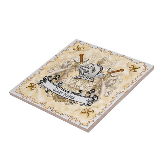 セピア騎士シールド姓 タイル (側面)