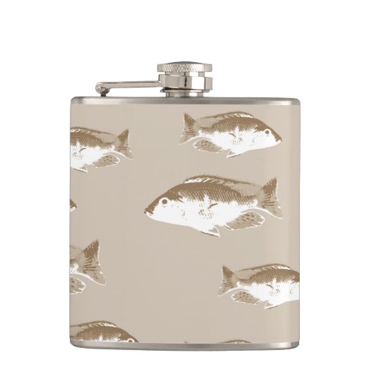 セピア魚 フラスク (正面)