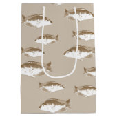 セピア魚 ミディアムペーパーバッグ (裏面)