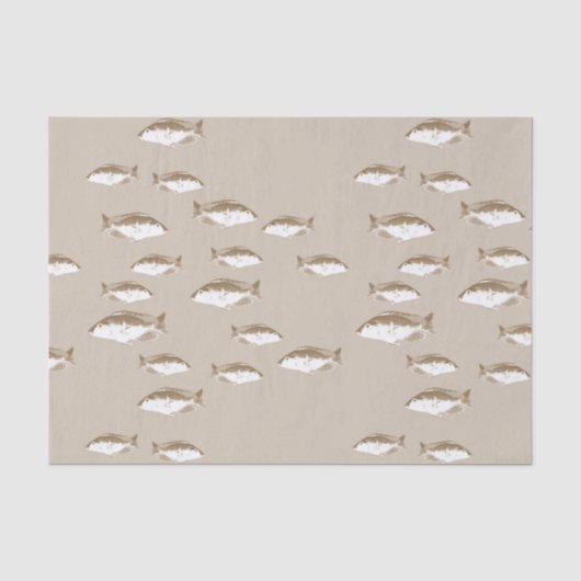 セピア魚 薄葉紙 (正面)