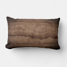 セピア黒褐色タン花崗岩の岩 ランバークッション
