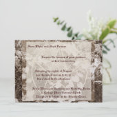 セピア グレープヴァイン ウェディング/ハンドファスティング ペンタクル スイート 招待状 (スタンド正面)