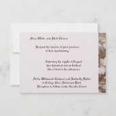 セピア・グ結婚レープビン/手食い星形五角形トラッド。 招待状 (裏面)