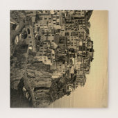 セピア・トーンのマナローラ – イタリア – 20x20 - 676個。 ジグソーパズル (横)