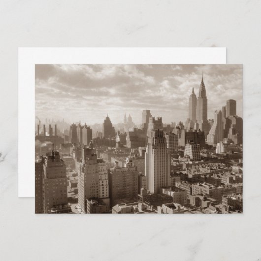 セピア ニューヨークシティ インビテーション (正面/裏面)