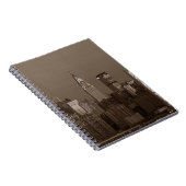 セピア ニューヨークシティ スカイライン ノートブック (右側)