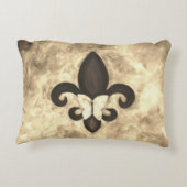 セピア・バターフルール |タンバタフライ(紋章の)フラ・ダ・リ アクセントクッション (裏面)