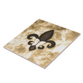 セピア・バターフルール |タンバタフライ（紋章の）フラ・ダ・リ タイル (側面)