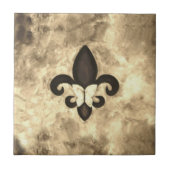 セピア・バターフルール |タンバタフライ（紋章の）フラ・ダ・リ タイル (正面)