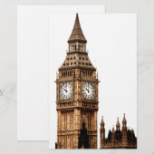 セピア ビッグ ベン タワー 便箋 (正面/裏面)