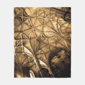 セピア・ポルトガル建築 フリースブランケット (正面)