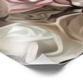 セピア&ヴィンテージピンクローズブライド フォトプリント            (角)