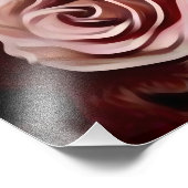 セピア&ヴィンテージピンクローズ結婚ズケーキ フォトプリント            (角)