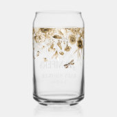 セピアBohoシャワー、フローラドロップ特別なママto-Be ガラス缶 (裏面)