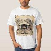 セピアCovered Bridge Tシャツ (正面)