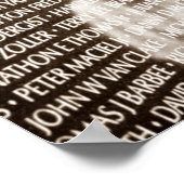 セピアPOSTER Reflections In The Wall Vietnam War ポスター (角)