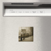 セピイタリアンア方磁石の通りシーン マグネット (インサイチュ (食洗機))