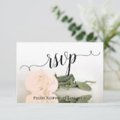 セピエレガントアピーチバラリフレクション結婚ズ 出欠カード (スタンド正面)