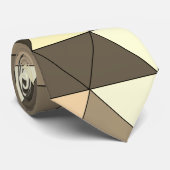 セピスタイリッシュアブラウン&ブラックパターンデザイン ネクタイ (ロール)