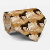 セピポップ・アートのアの馬 ネクタイ (ロール)