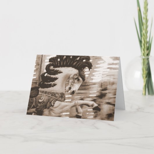 セピメリーアホース誕生日 カード (正面)