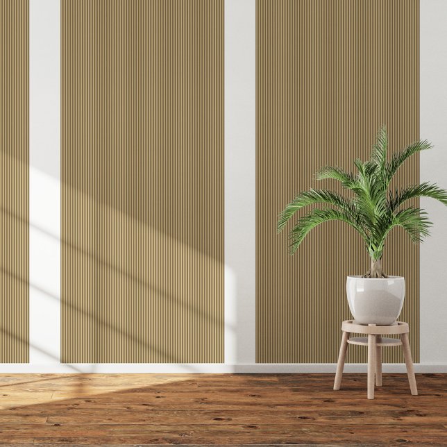 セピモダンアストライプの皮とスティック 壁紙 (Modern Sepia Stripe Peel and Stick Wallpaper)
