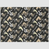 セピモダンア図解入りの、写真付きのはっきりしたハートパターン 薄葉紙 (正面)